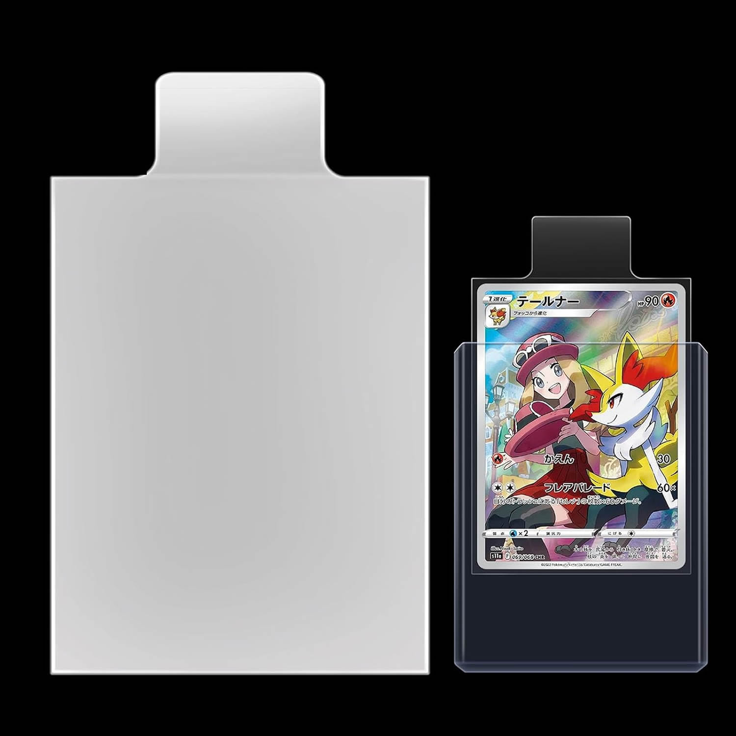 Pokemon Binder Card - 100-1000pcs 65*90mm Raised Type Transparent Card