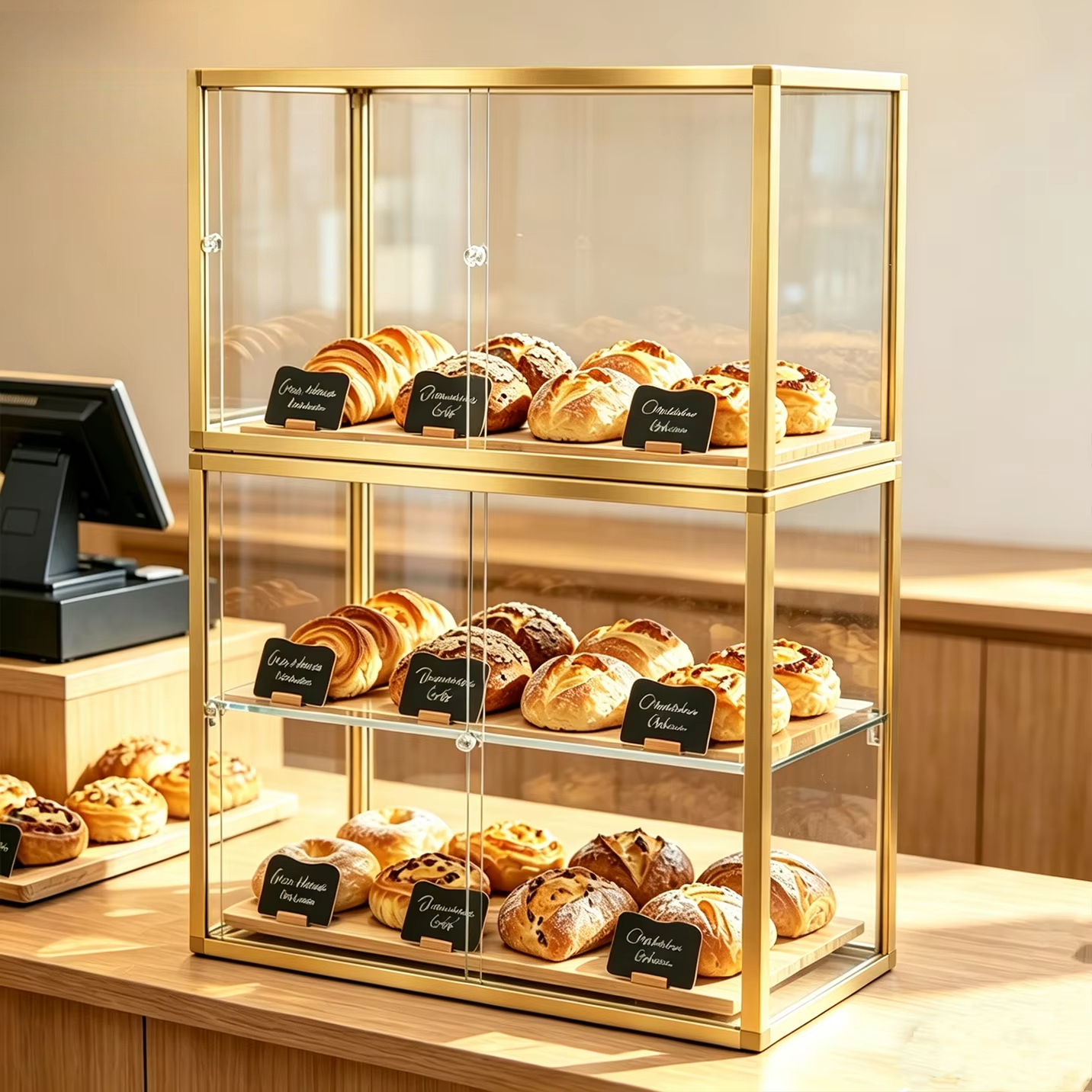 Display Case Acrylic - Hygienic Clear Acrylic Food Display Case