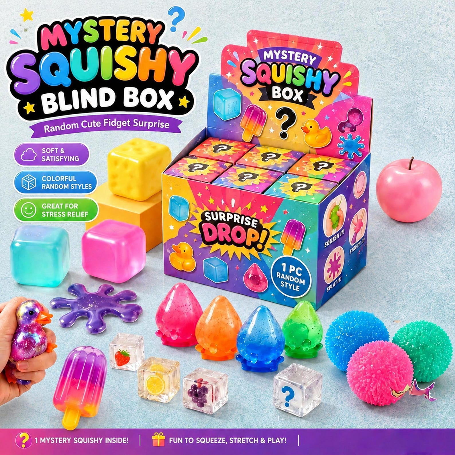 Mystery Squishy Blind Box with - Mystery Box Blind Bag recension och pris