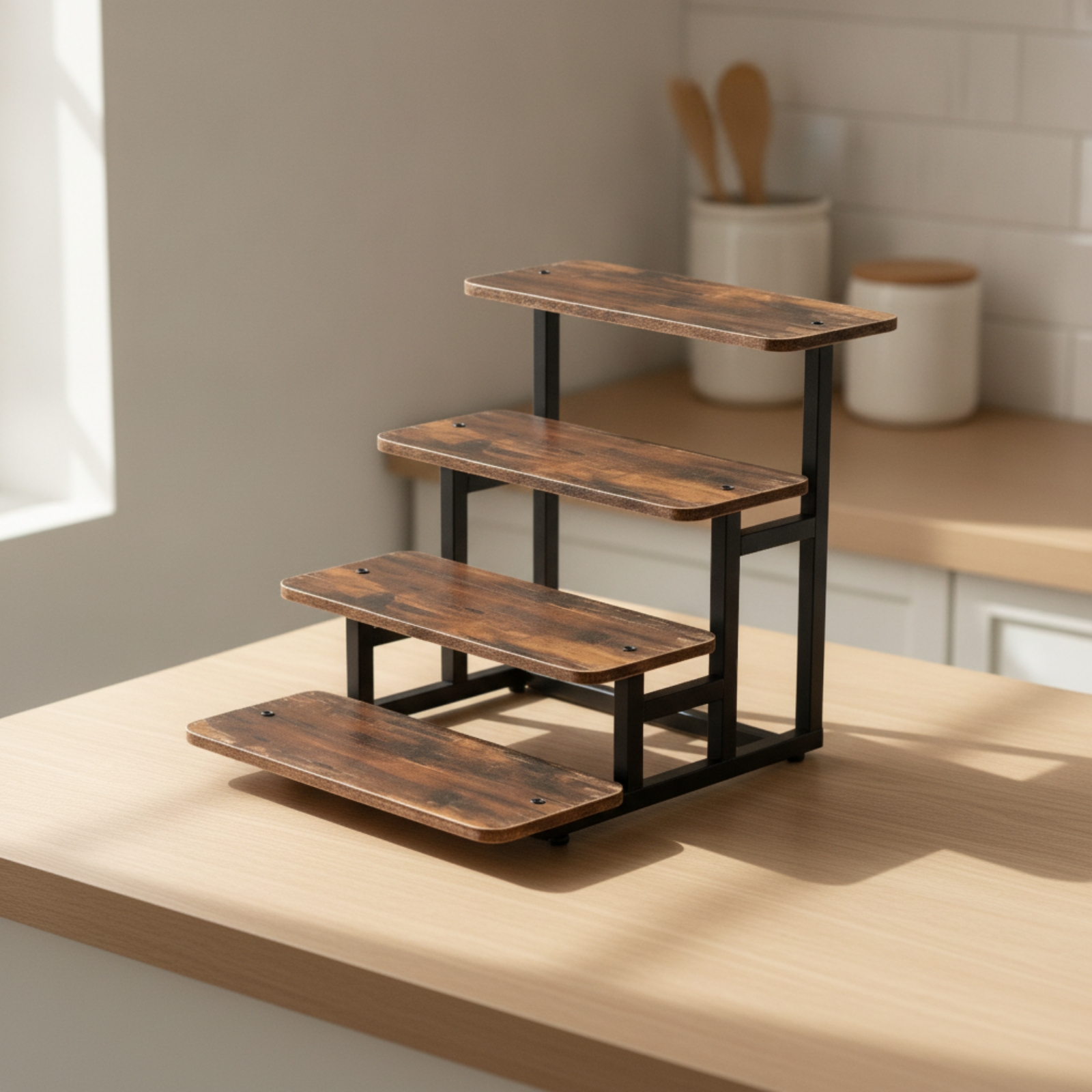 4-Tier Display Stand Tabletop  - Display Risers Set recension och pris