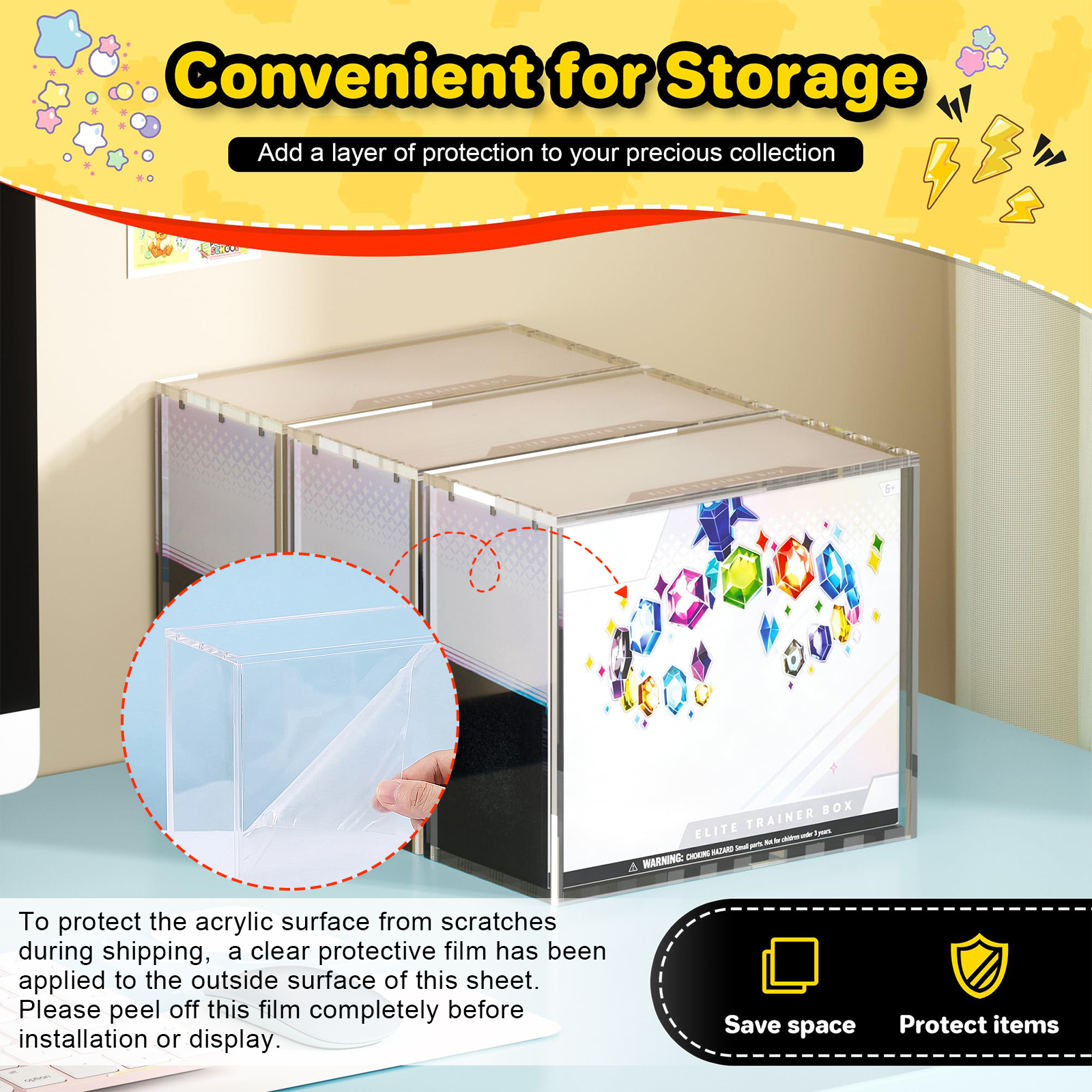 99% UV Protection Magnetic Mod - Display Case Acrylic recension och pris