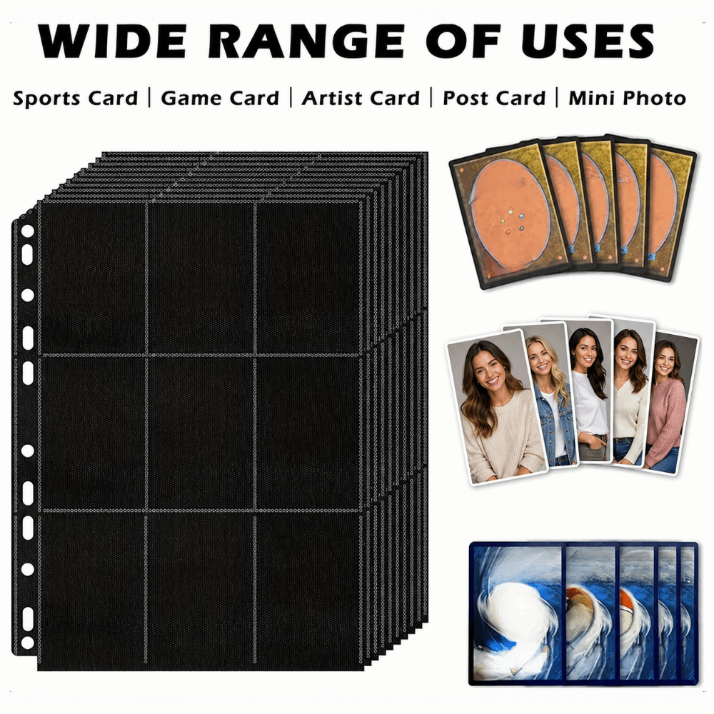 10Pcs 9-Pocket A4 Trading Card - Trading Card Binder recension och pris