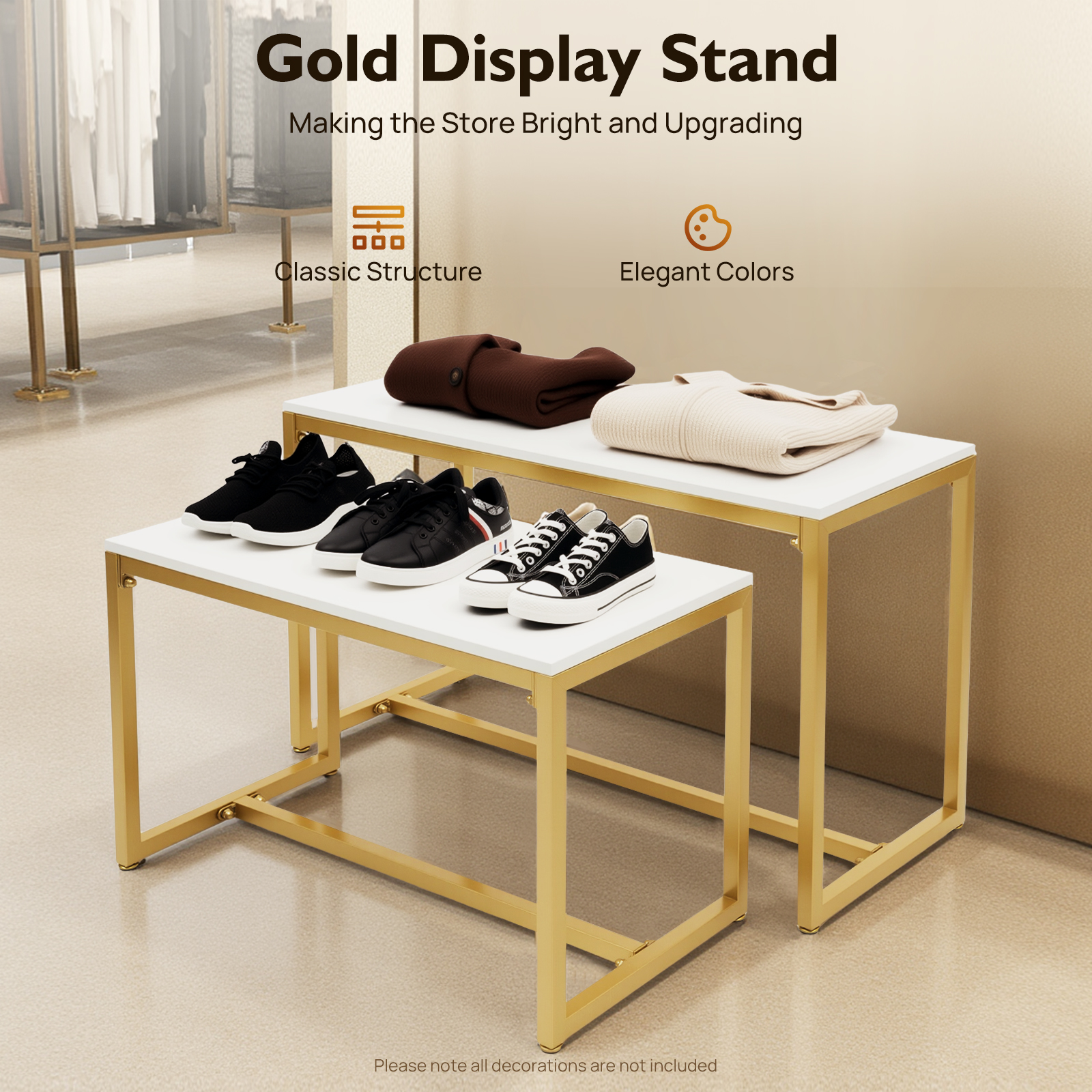 Metal Shoe Handbag Display Sta - Display Risers Set recension och pris