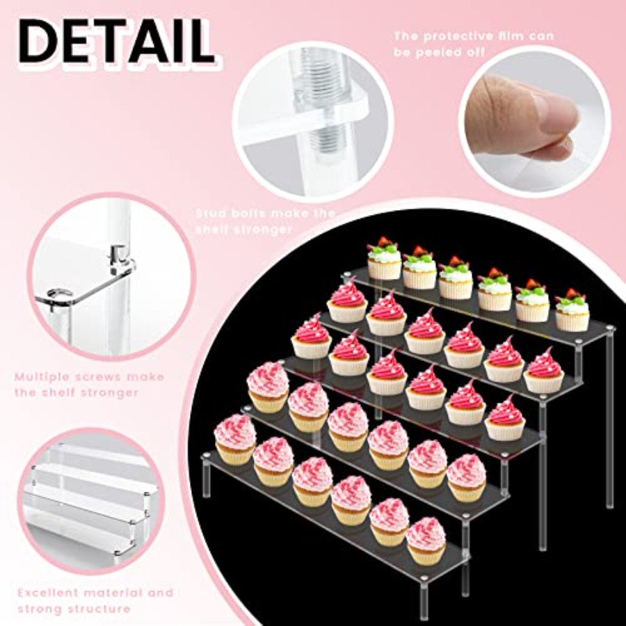 Acrylic Display Risers Stand S - Display Risers Set recension och pris