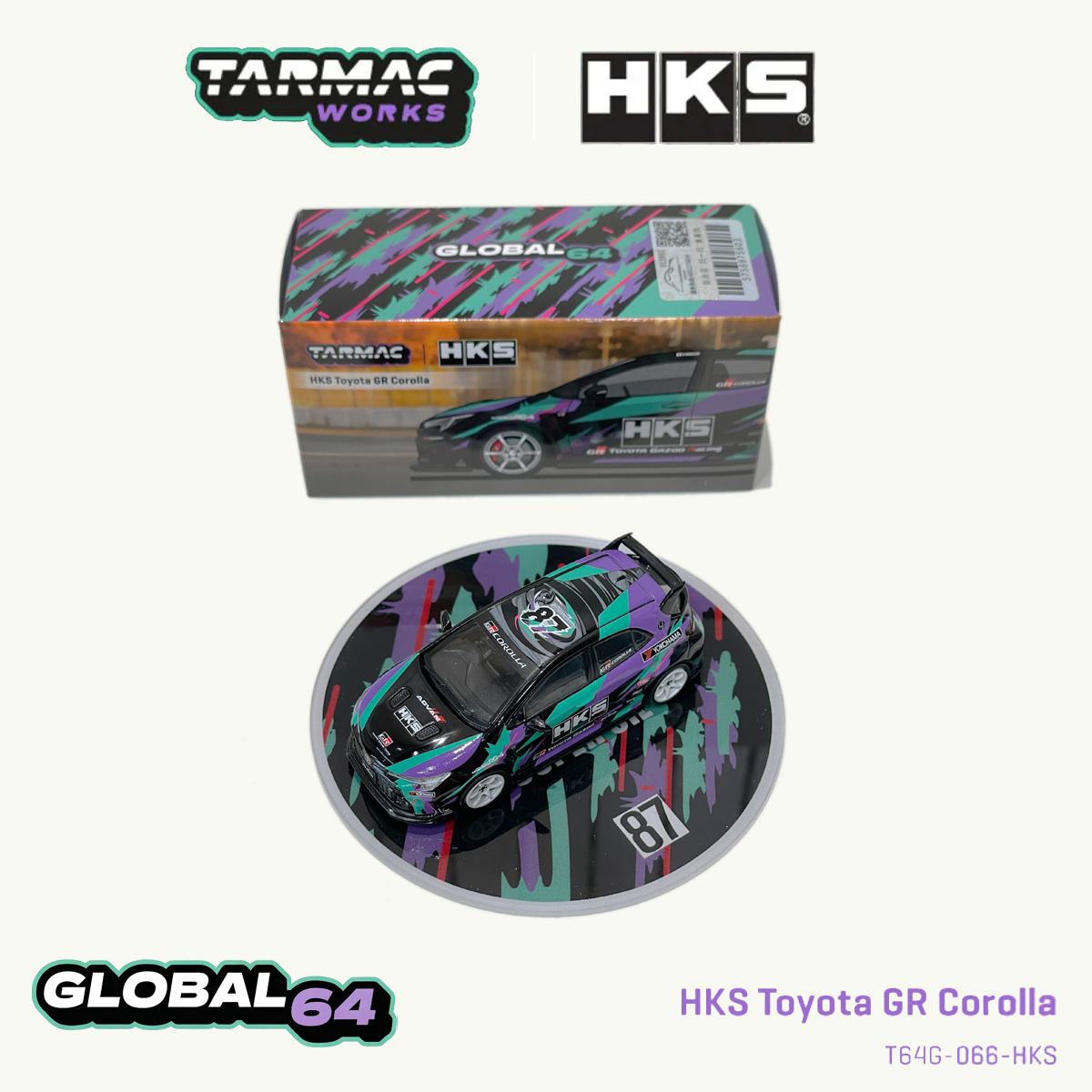 Tarmac Works T64G-066-HKS 1:64 - Die Cast Car 1 64 recension och pris