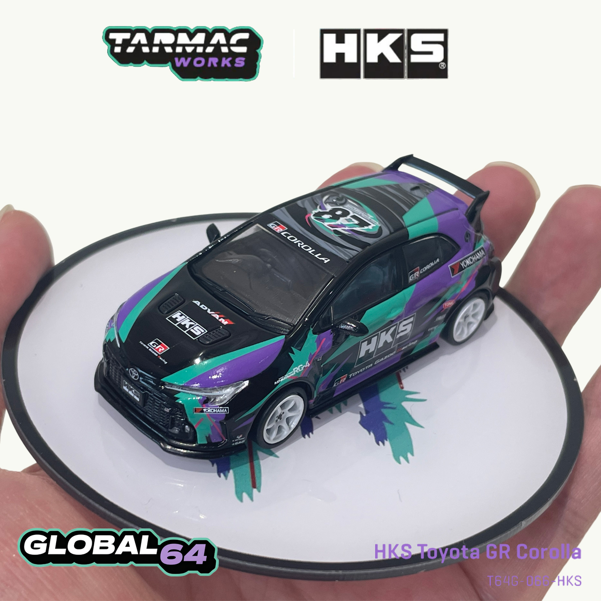 Tarmac Works T64G-066-HKS 1:64 - Die Cast Car 1 64 recension och pris