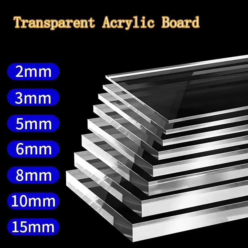 Transparent Plexiglass Plate C - Display Case Acrylic recension och pris