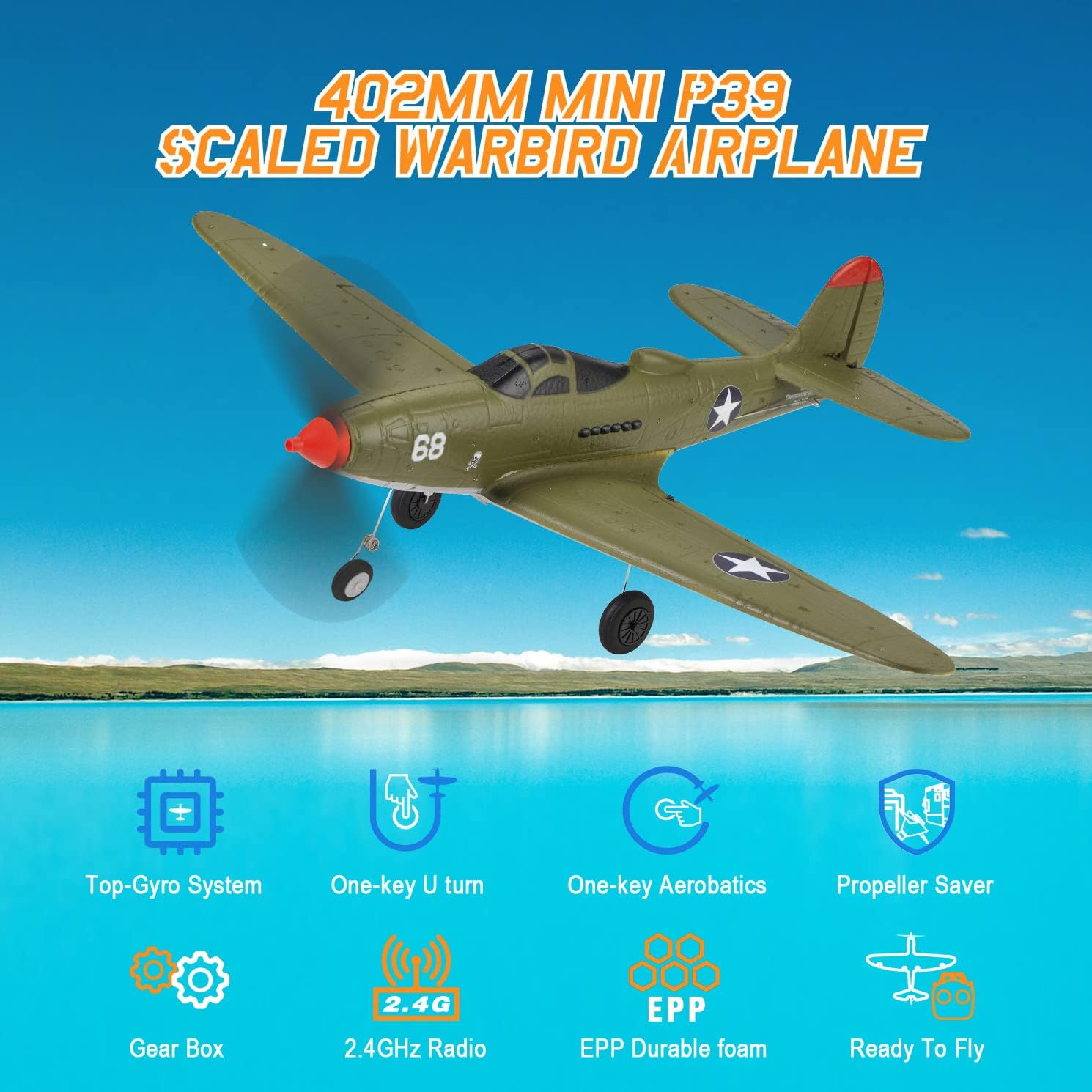 Ready-to-Fly 4-Channel RC Warb - Model Airplane Plastic recension och pris