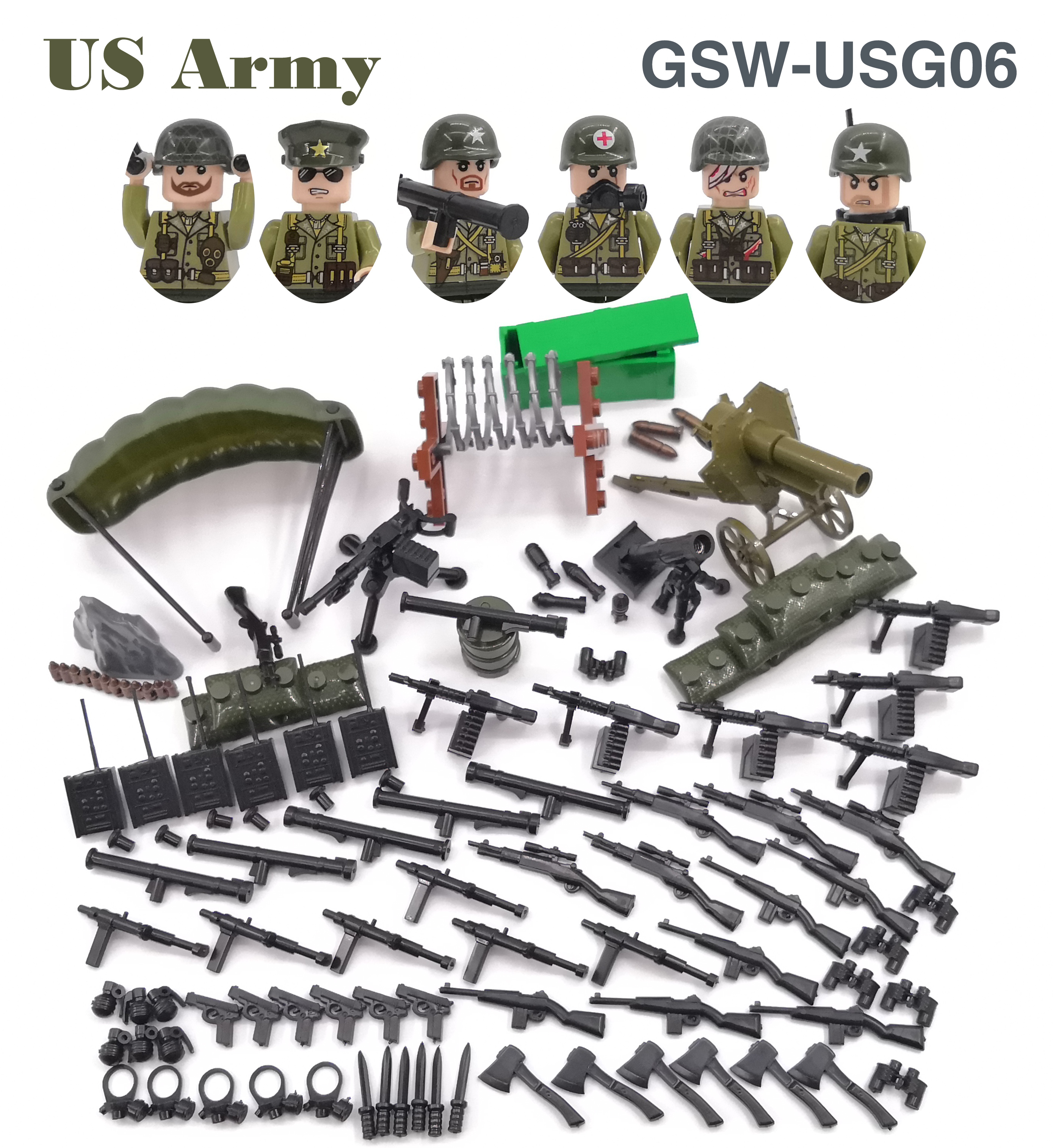 WW2 Soldier US Russia Soviet R - Lego Minifigure Holder recension och pris