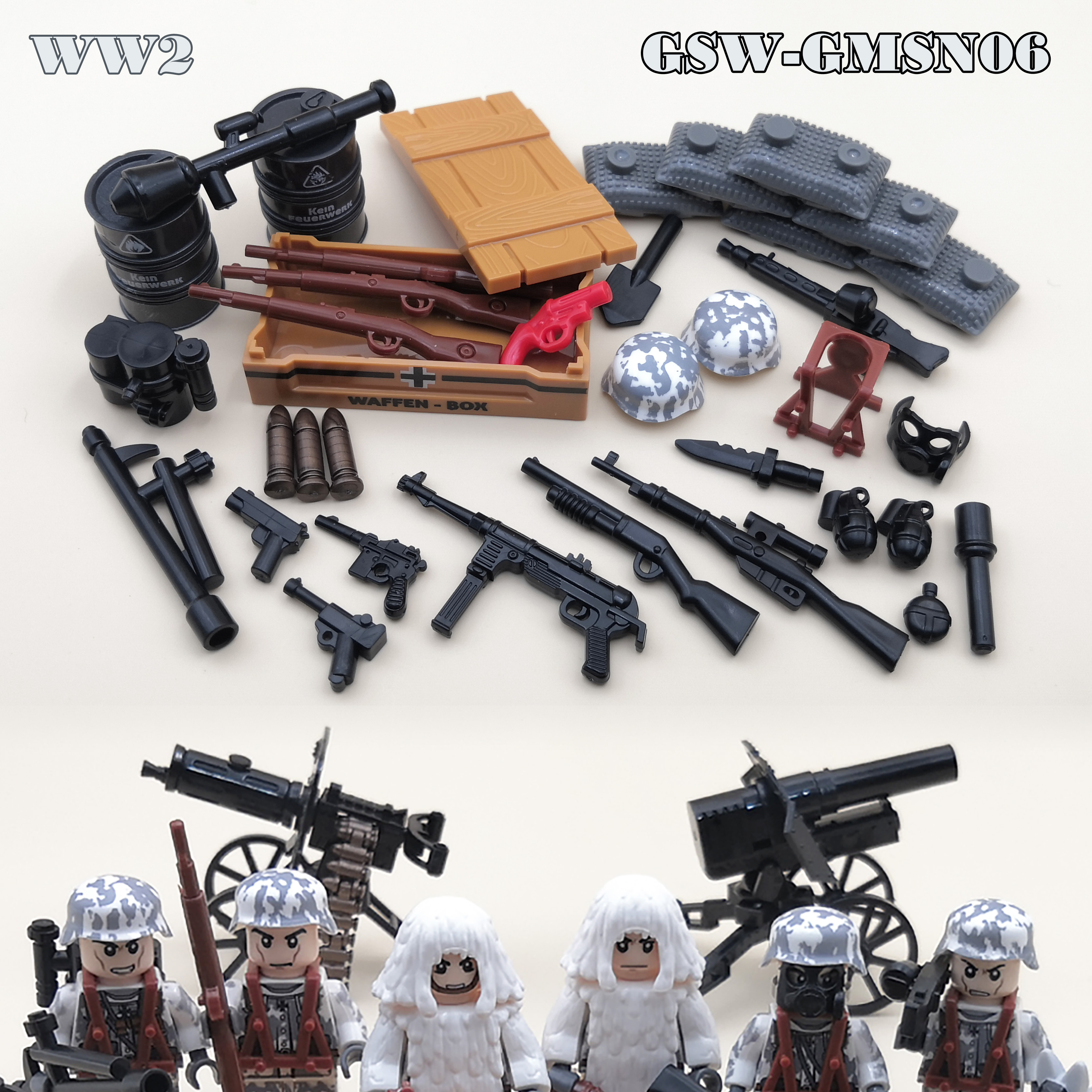 WW2 Soldier US Russia Soviet R - Lego Minifigure Holder recension och pris