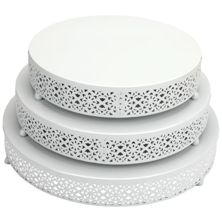 3 Pcs Cake Stands Set 16'' 14' - Display Risers Set recension och pris