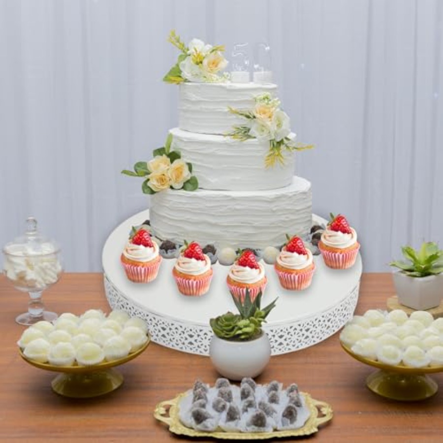 3 Pcs Cake Stands Set 16'' 14' - Display Risers Set recension och pris