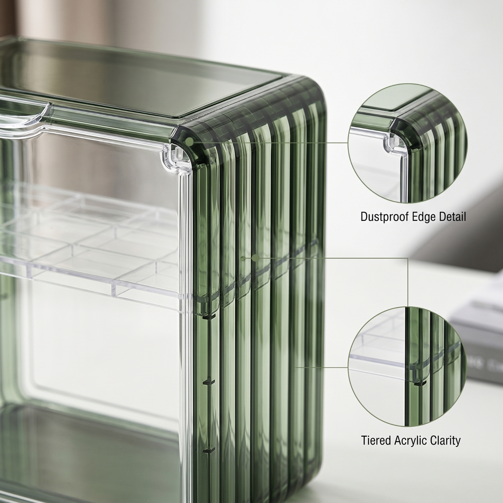 Acrylic Display Case with Shel - Display Case Acrylic recension och pris