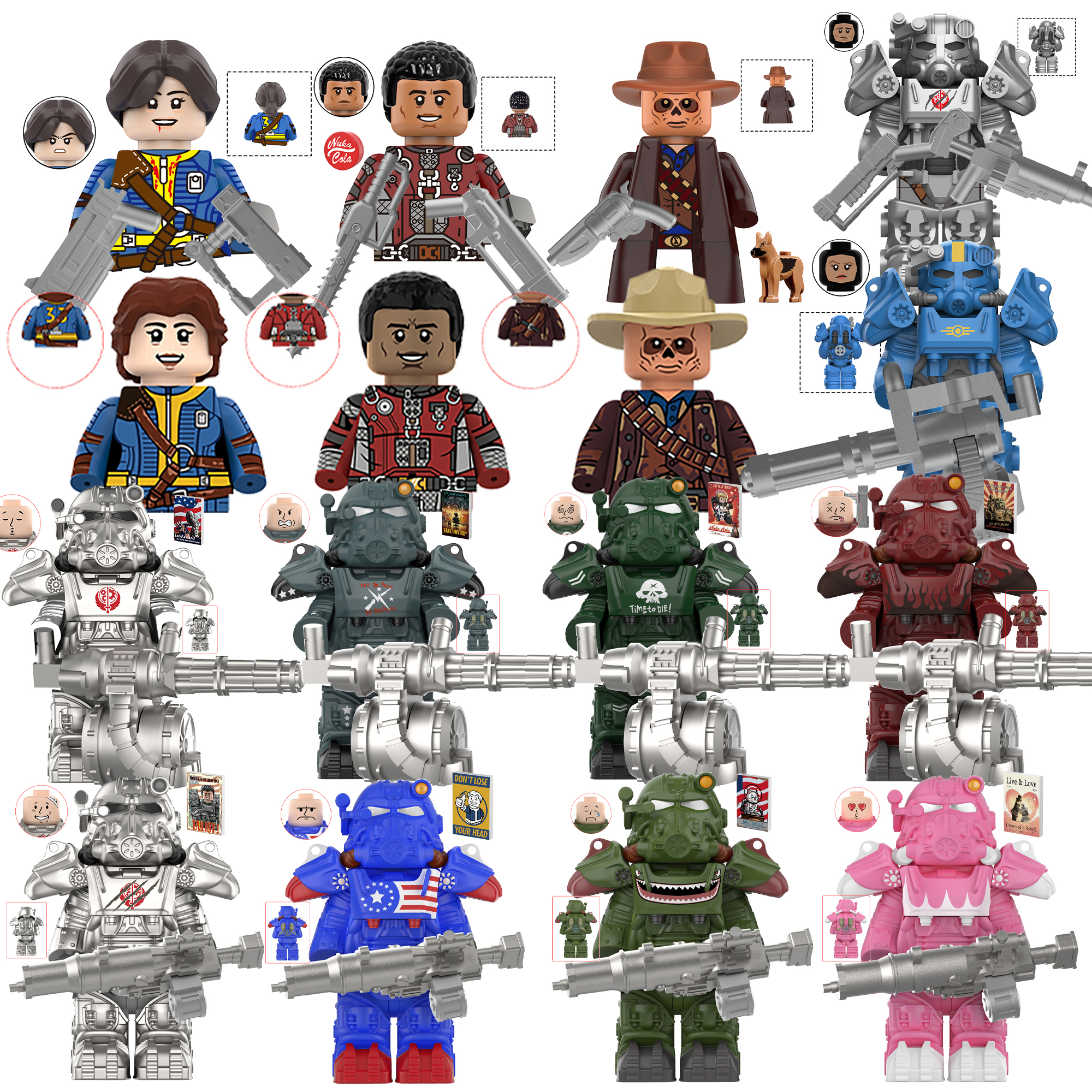 New BoS Game T60 Power Armor A - Lego Minifigure Holder recension och pris