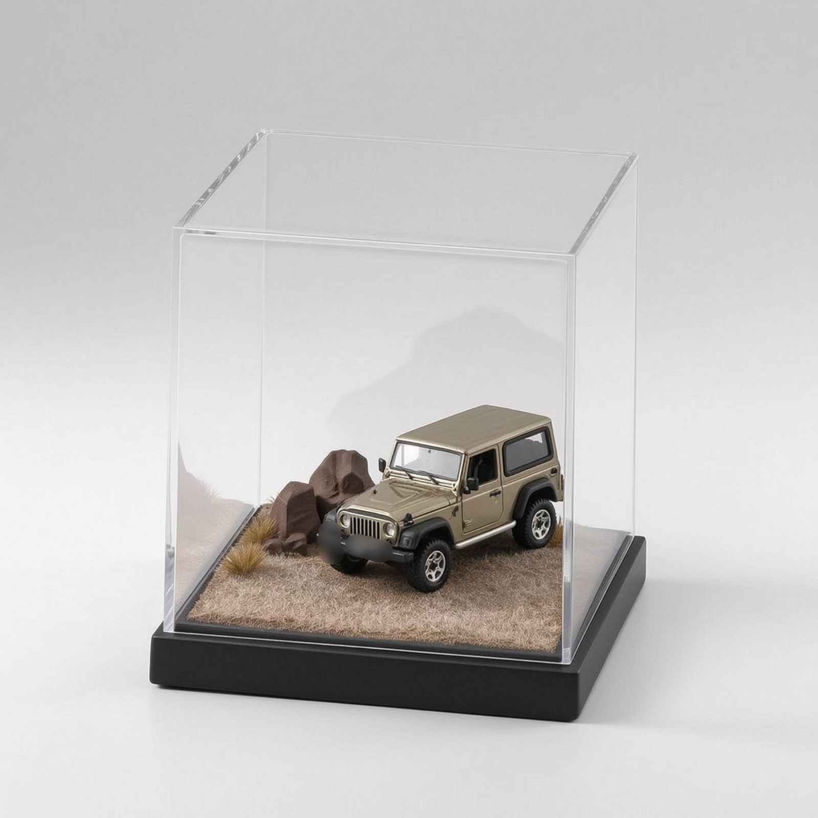 Miniature Scene Platform Clear - Display Case Acrylic recension och pris