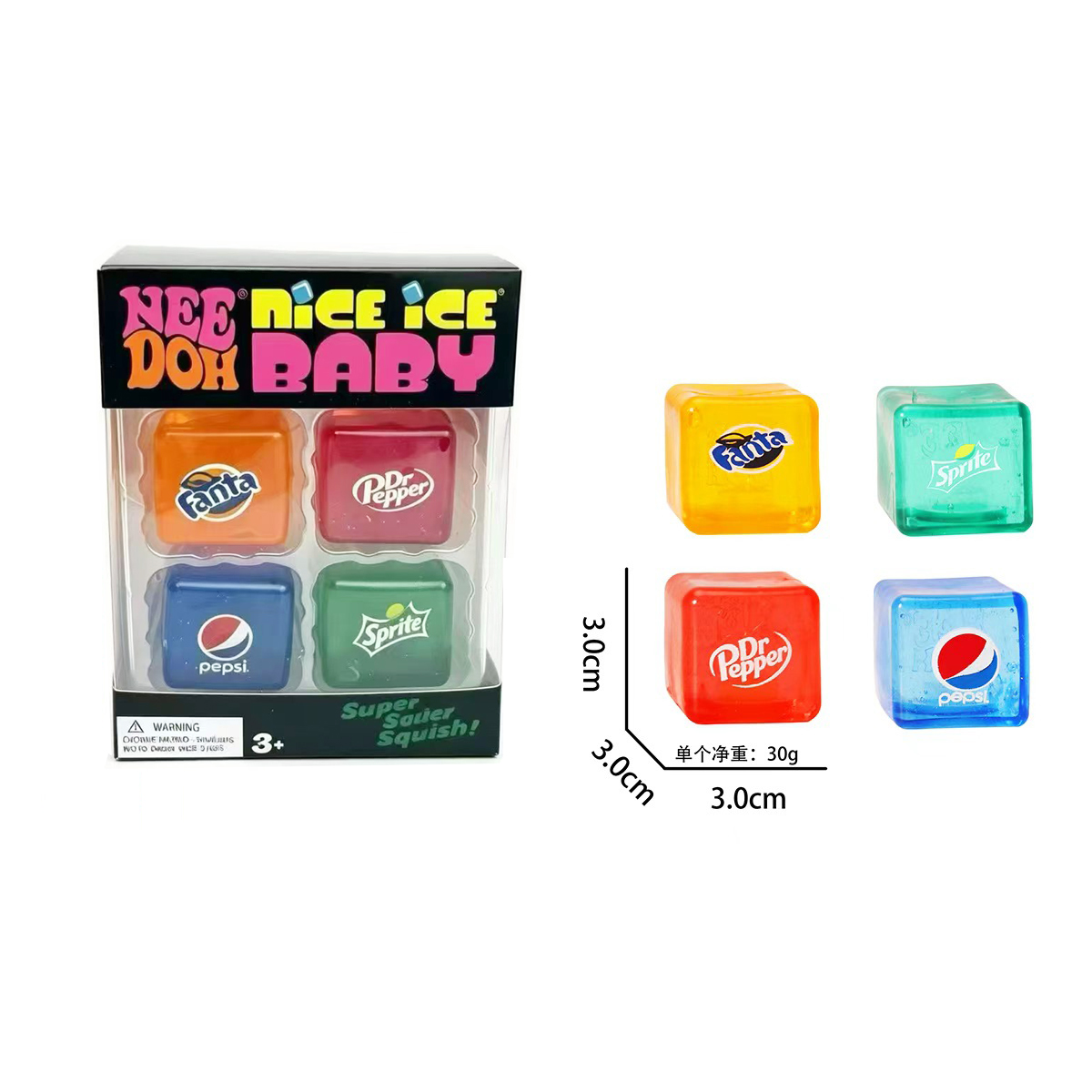New Set /Squishy Needoh /Nice  - Fidget Cube Original recension och pris