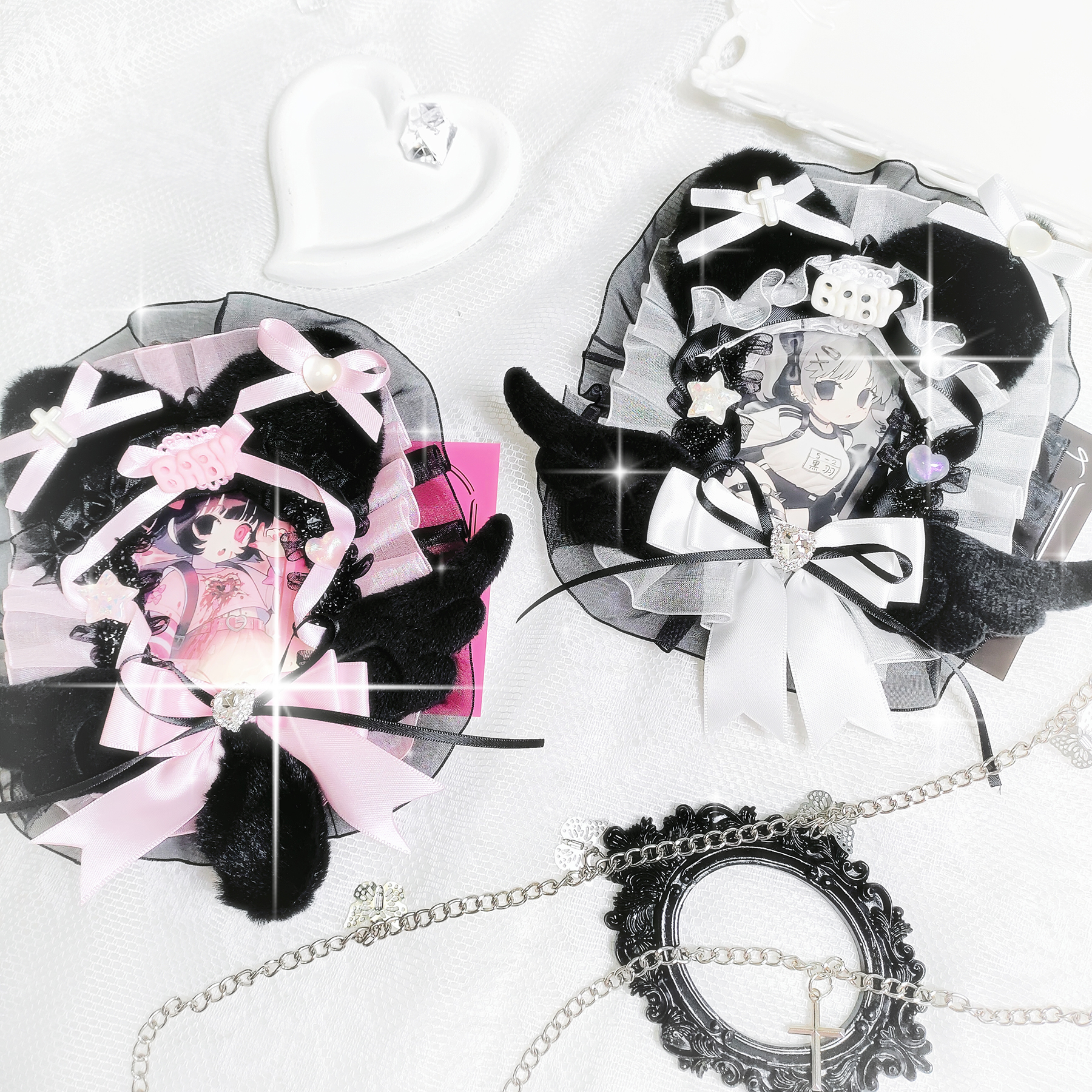 Angel Cat Cute Card Holder wit - Card Top Loader recension och pris