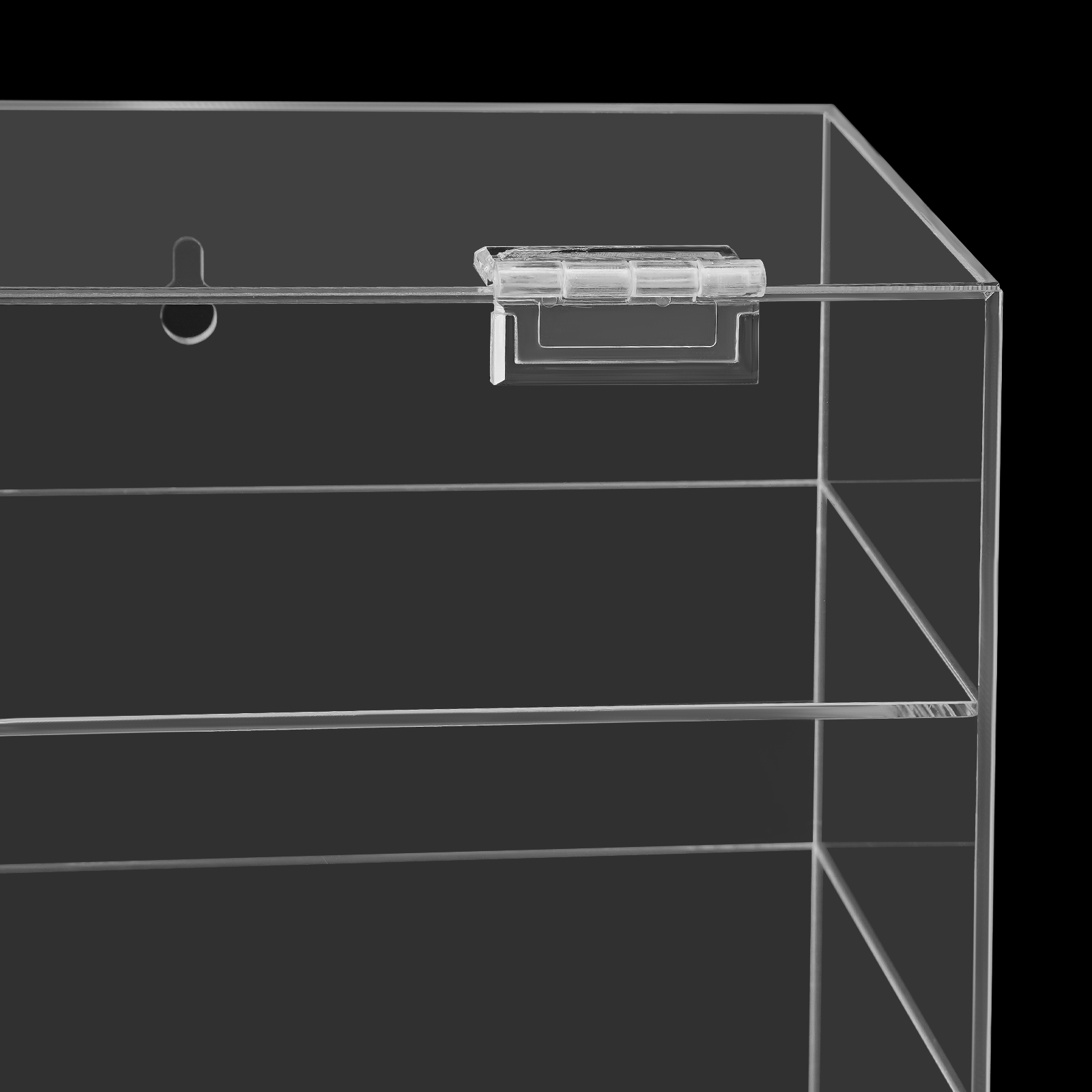 4 Tiers Wall Mounted Toy Displ - Display Case Acrylic recension och pris