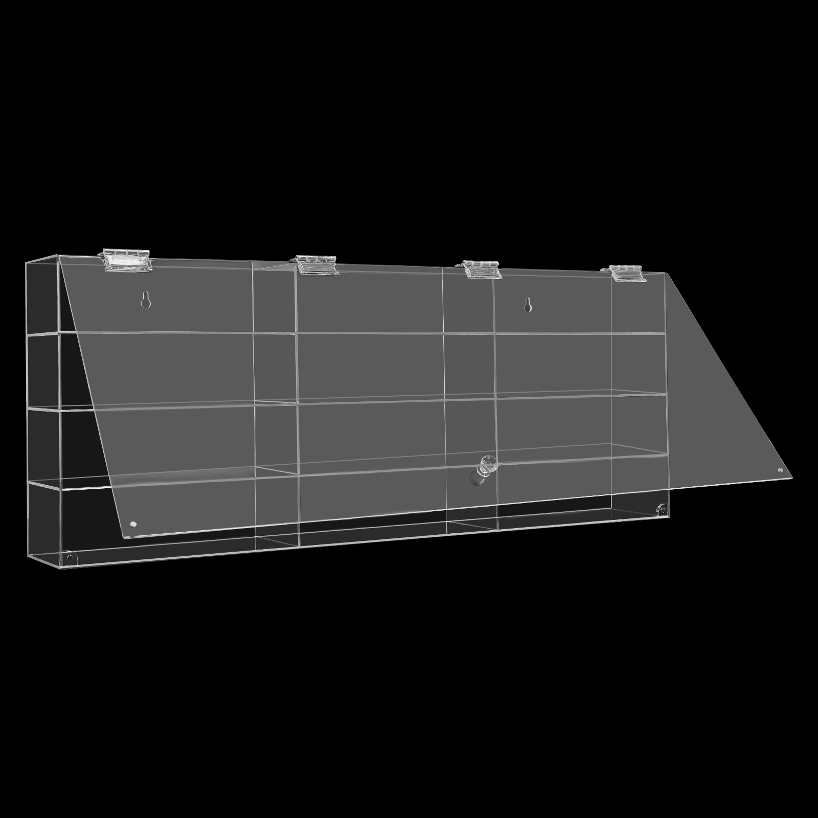 4 Tiers Wall Mounted Toy Displ - Display Case Acrylic recension och pris
