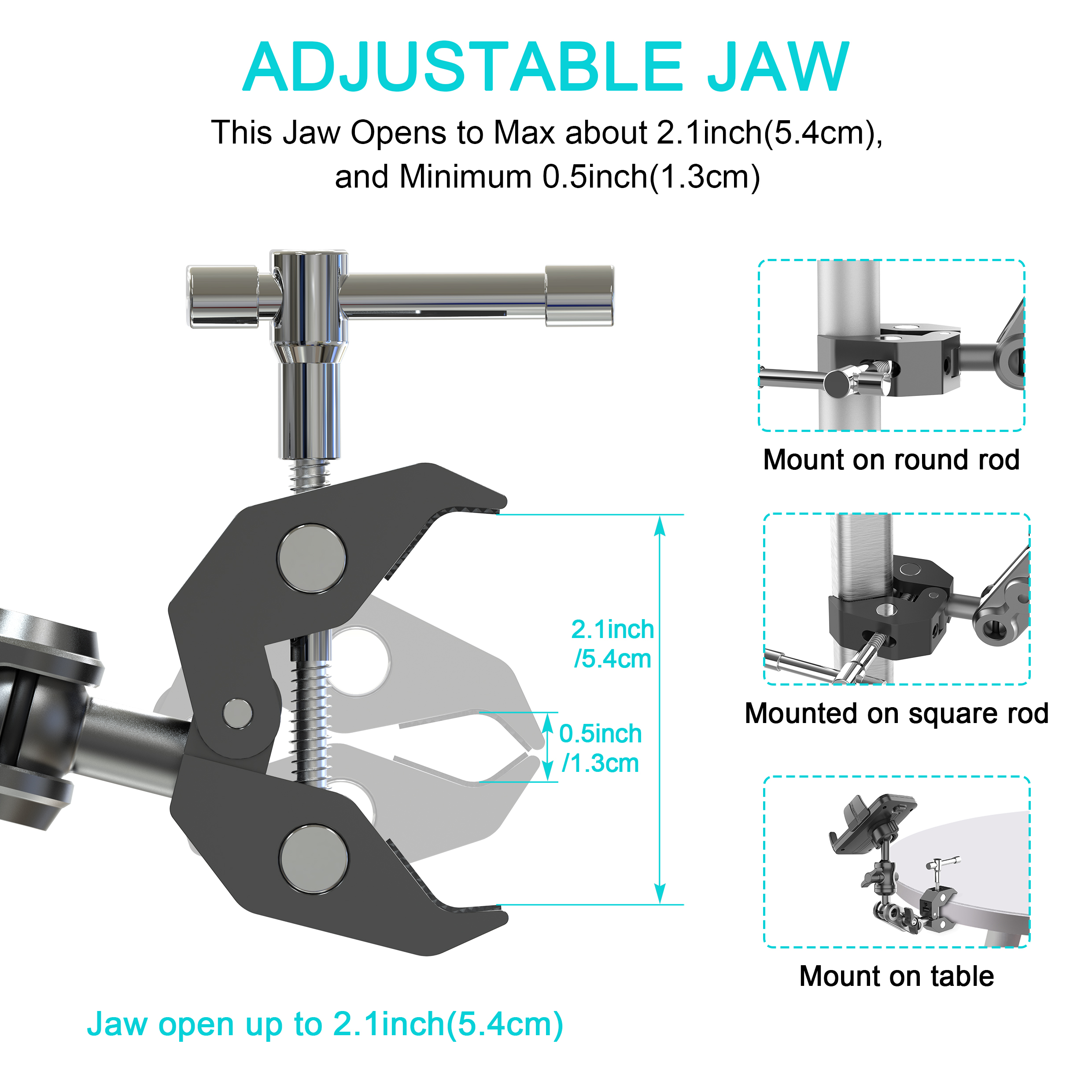 Phone Holder with Super Clamp  - Pop Display Shelf recension och pris