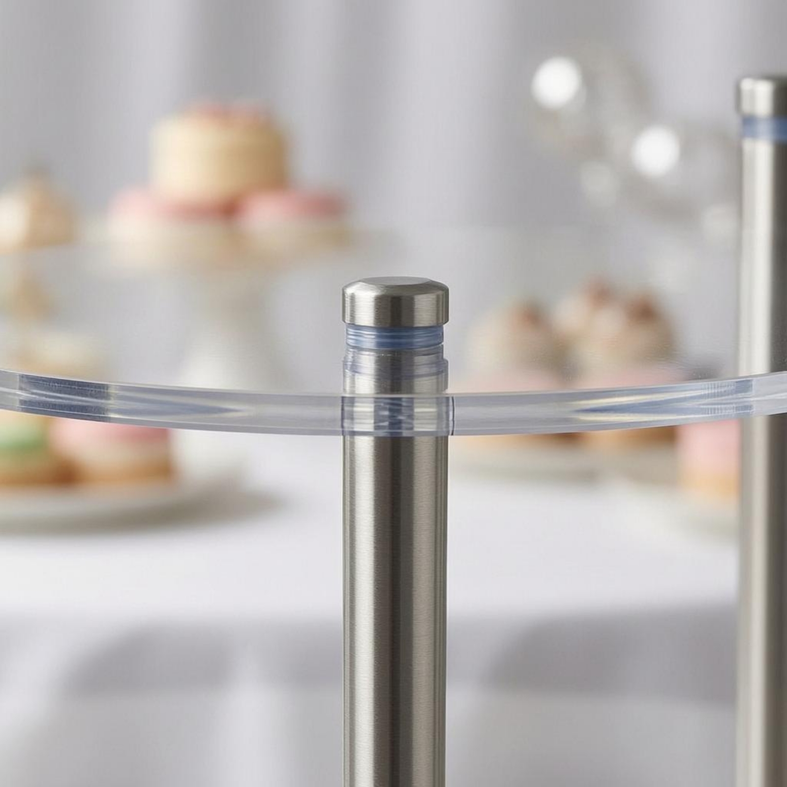 Acrylic Cake Stand Cylindrical - Display Risers Set recension och pris