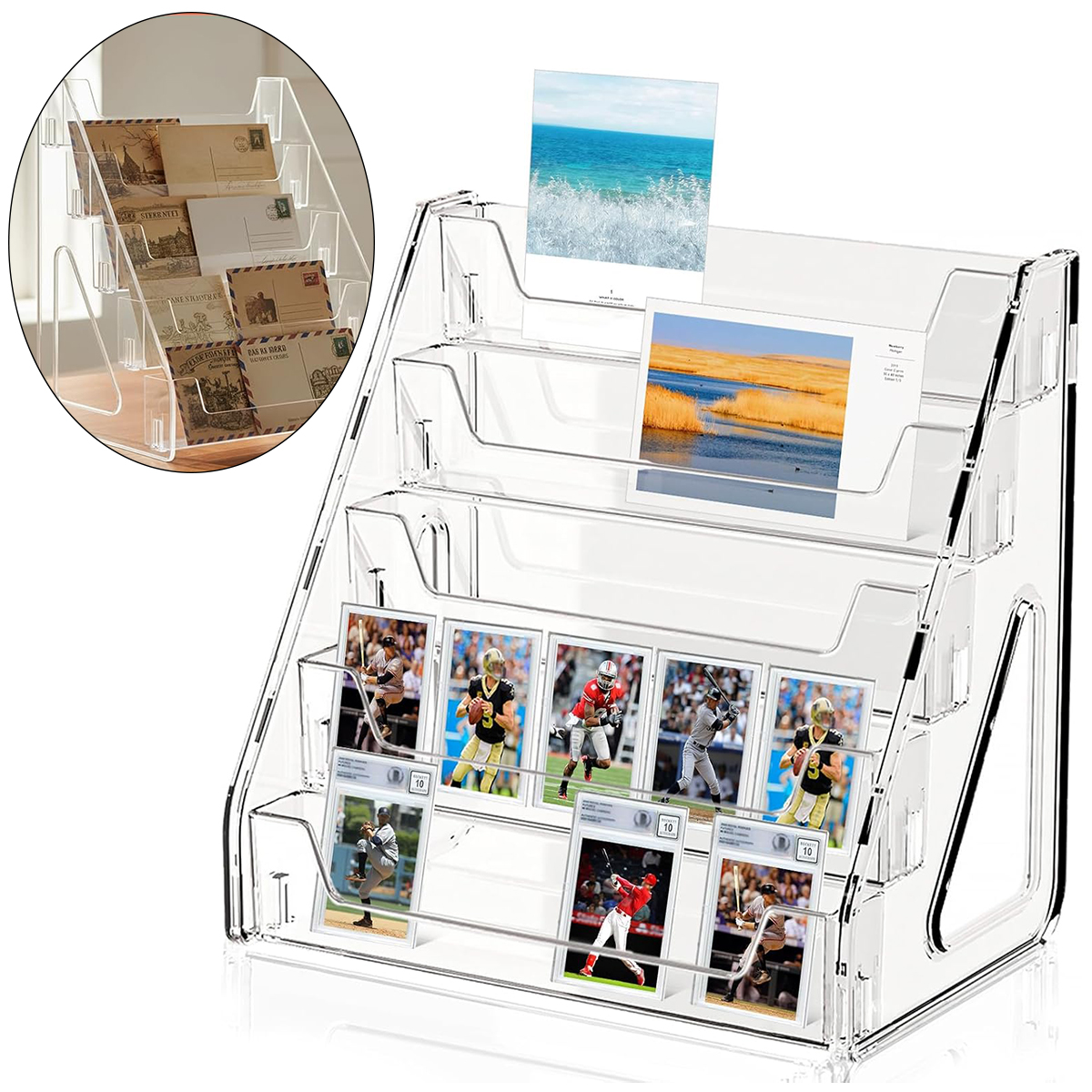 5-Tier Clear Acrylic Card Disp - Graded Card Display recension och pris