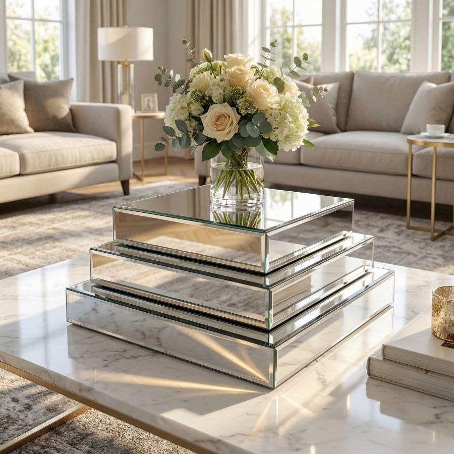 Mirror Display Riser Stands 3  - Display Risers Set recension och pris