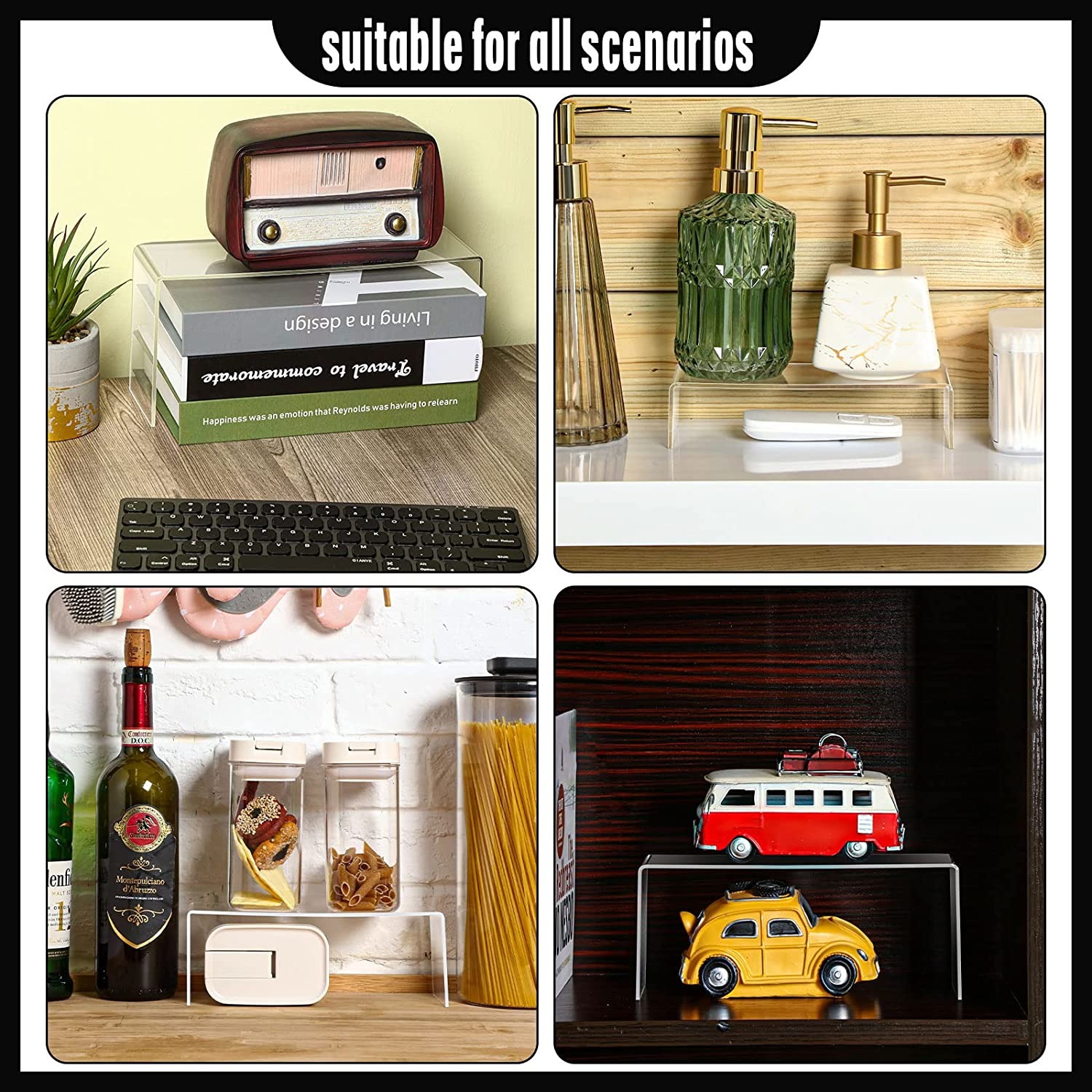 Clear Rectangular Acrylic Disp - Pop Display Shelf recension och pris