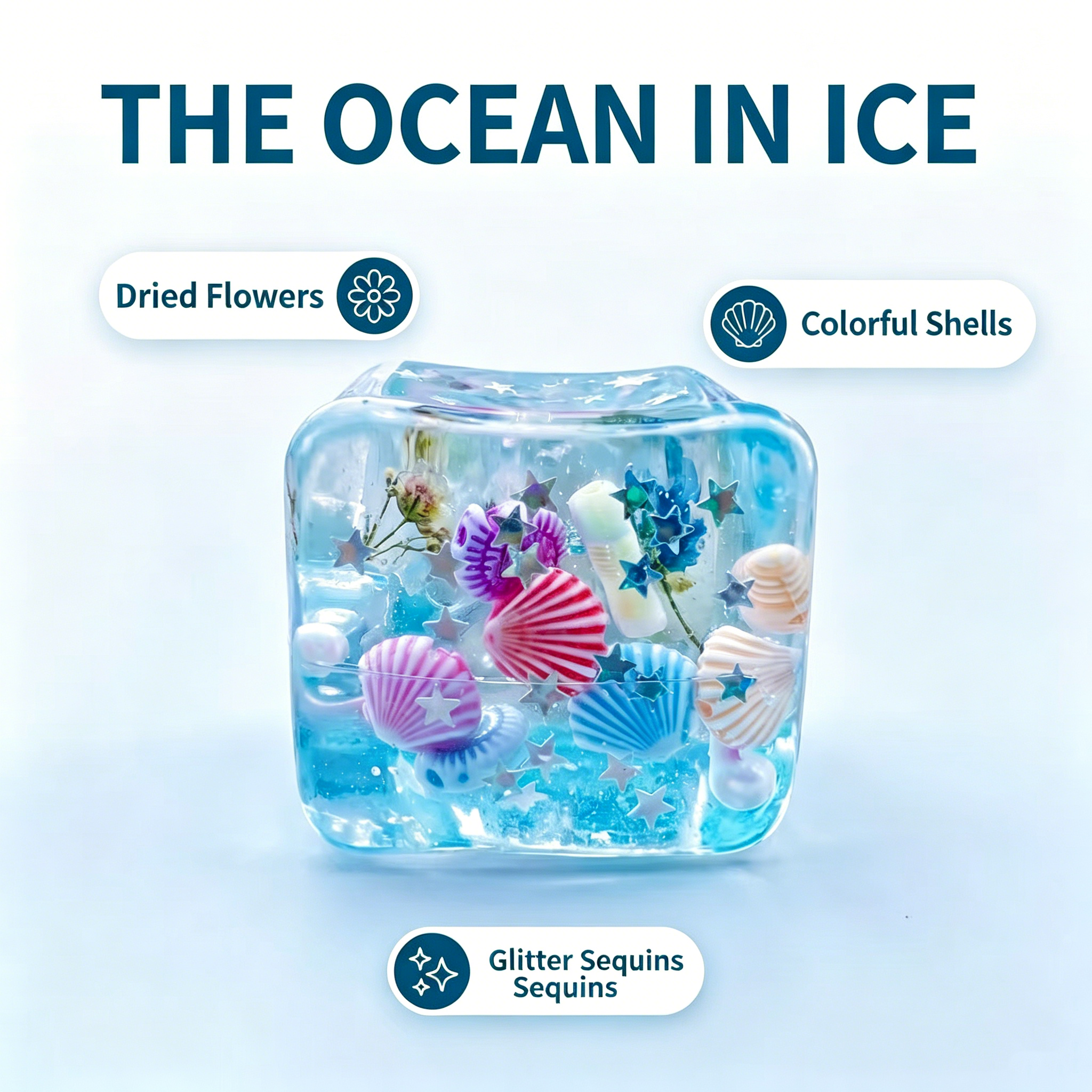 Ocean Shell Squishy Stress Bal - Fidget Cube Original recension och pris