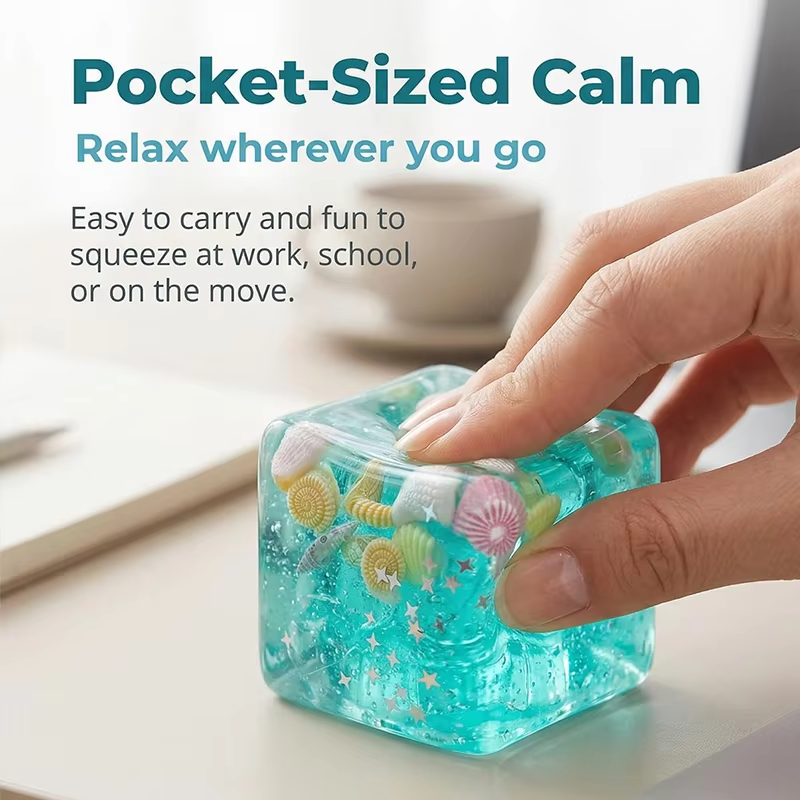 Ocean Shell Squishy Stress Bal - Fidget Cube Original recension och pris