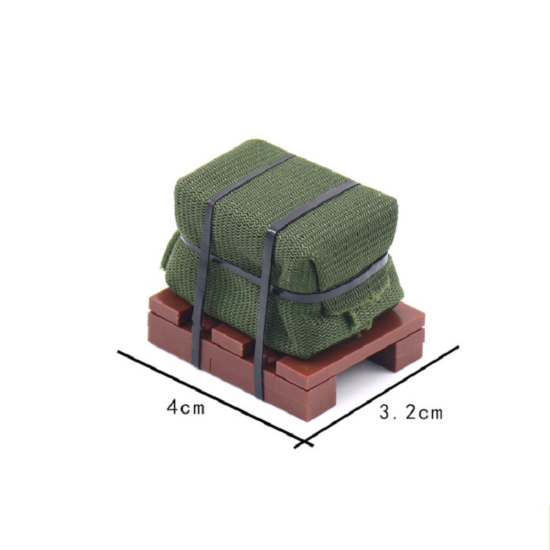 WW2 Military Air Drop Crate Bu - Lego Minifigure Holder recension och pris
