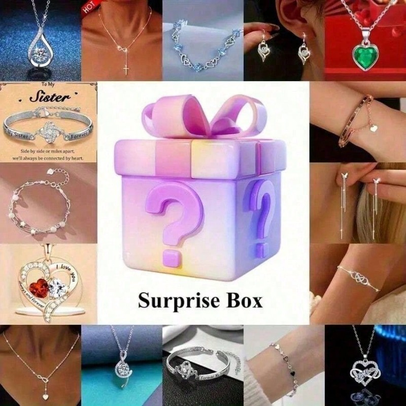 Random Mixed Jewelry Blind Box - Mystery Box Blind Bag recension och pris