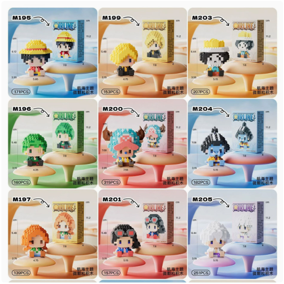 New ONE PIECE Sun God Nika Luf - Building Block Mini recension och pris