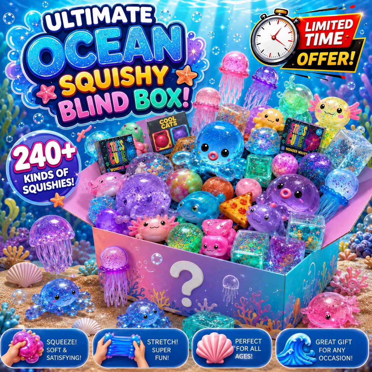 Ultimate Ocean Themed Squishy  - Mystery Box Blind Bag recension och pris